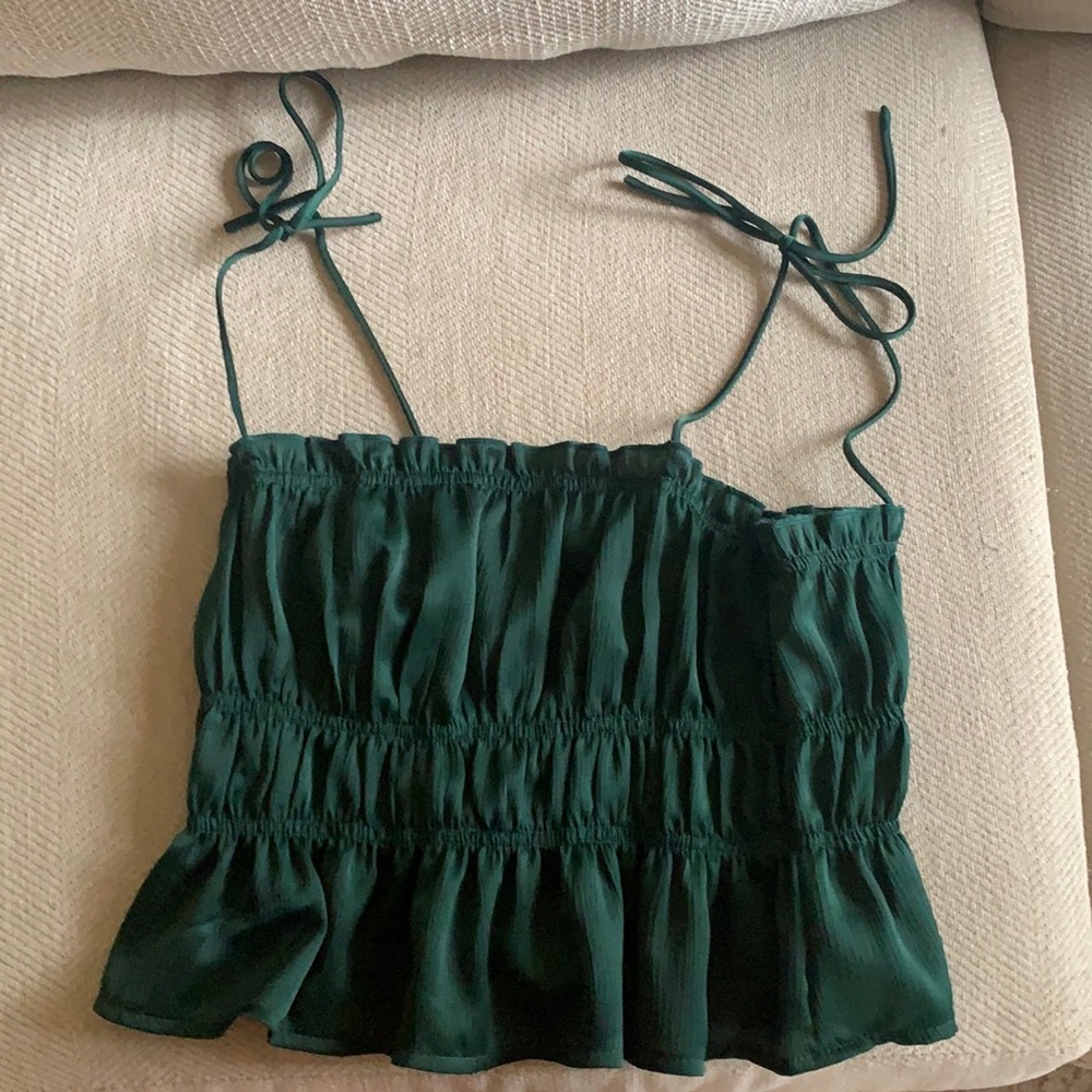 Forest Green Crop Top